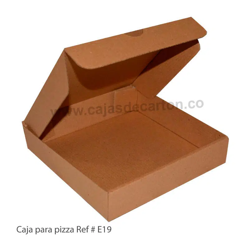 Cajas para pizza 18x18x4 cm ref-e19 - Imagen 2
