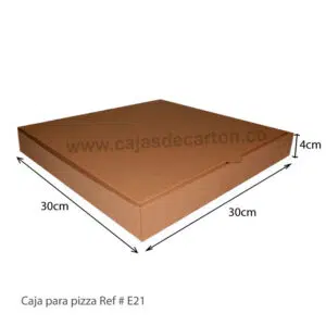 Cajas para pizza 30x30x4 cm ref-e21