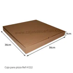 Cajas para pizza 36x36x4 cm  ref-e22