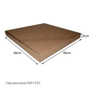 Cajas para pizza 40x40x4 cm ref-e23