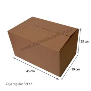 Cajas de carton corrugado 4 aletas 45x29x25 cm ref#3