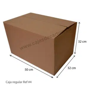 Cajas de carton corrugado 4 aletas 50x32x32 cm ref#4