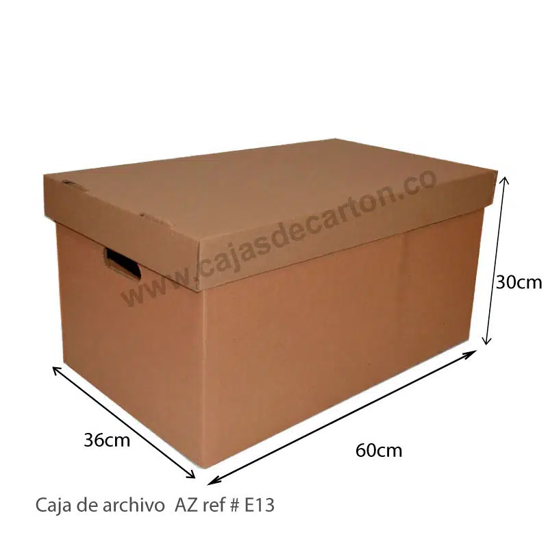Cajas de carton archivo az 60x36x30 cm ref-e13