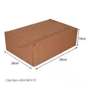 Cajas de carton corrugado especial tipo cofre 29x20x10 cm ref-e1