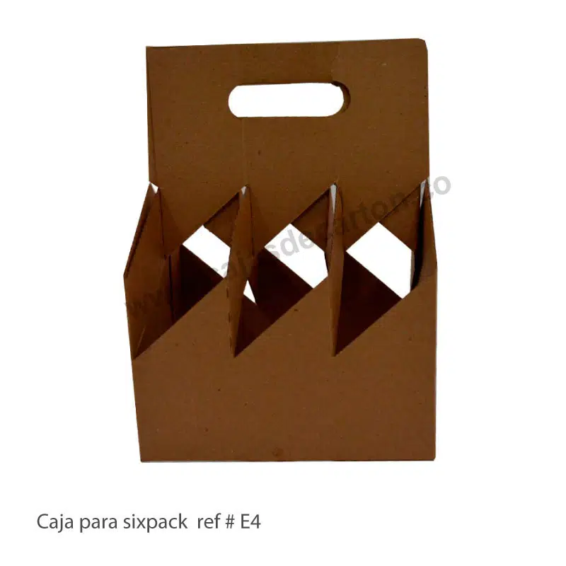 Cajas para sixpack 19x13x27 cm ref-e4 - Imagen 2