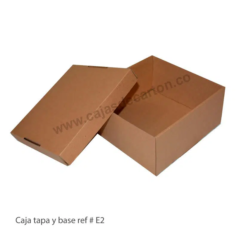 Cajas microcorrugado tapa y base 20x20x10 cm ref-e2 - Imagen 2