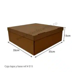 Cajas tapa y base 35x35x13 cm ref-e15