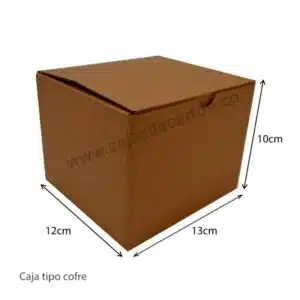 Caja microcorrugada tipo cofre 13x12x10 cm  REF-25